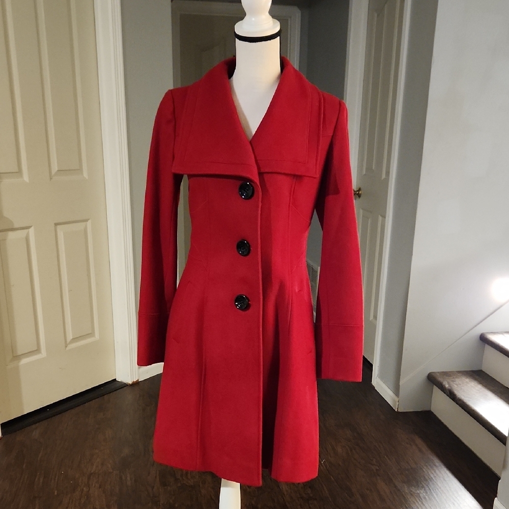Guess Red Pea Coat